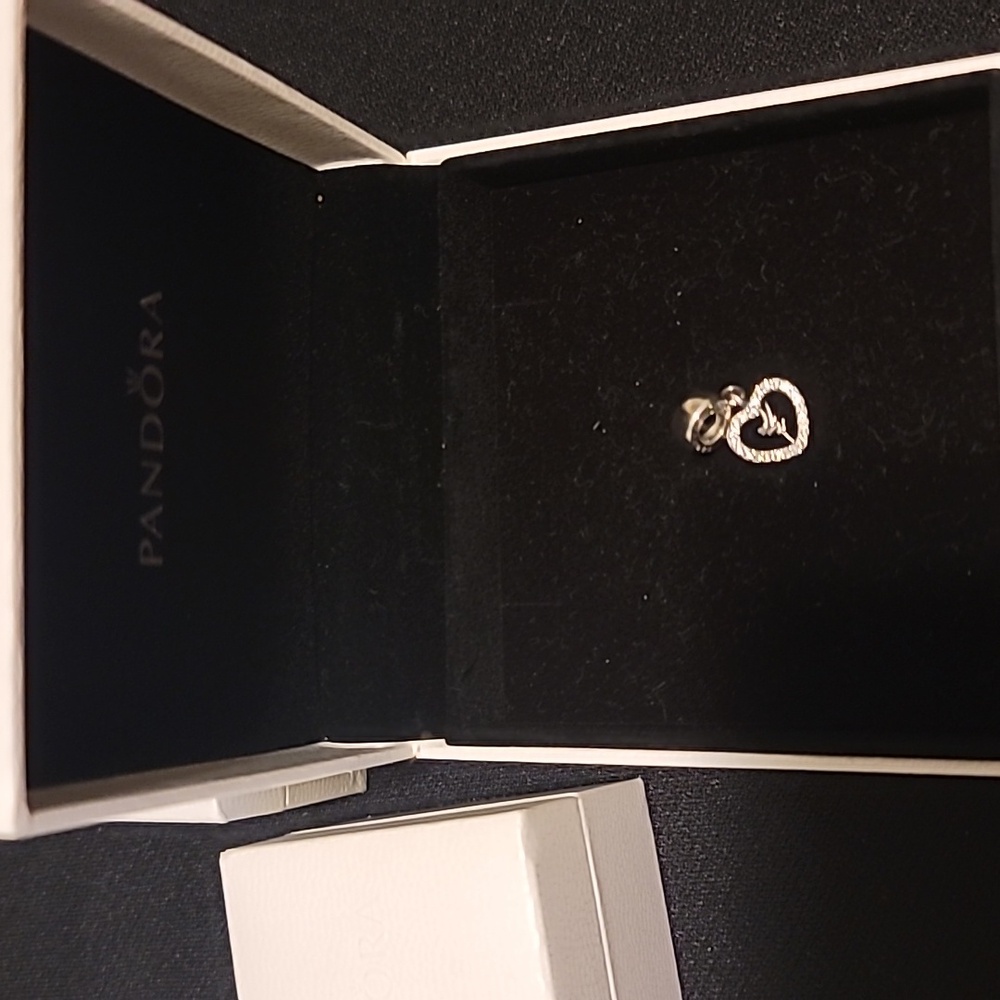 Pandora Peter Pan Tinkerbell Heart Dangle Charm